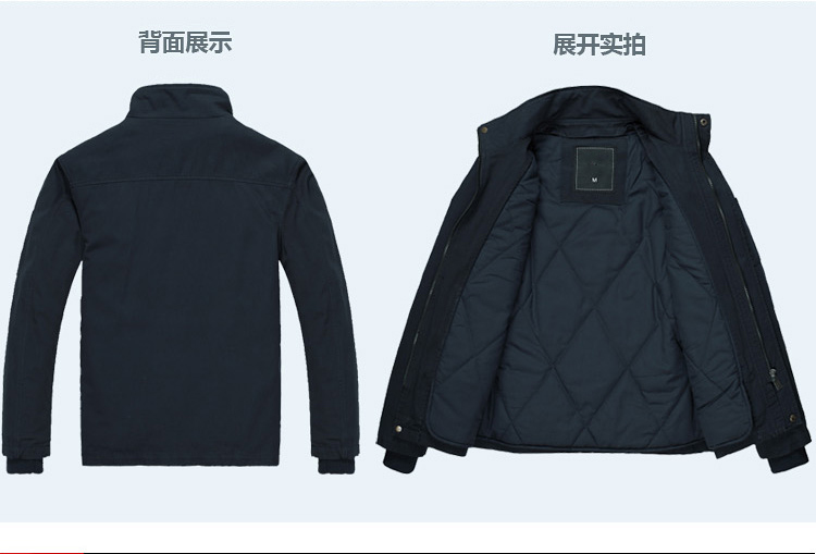 可脫里純棉深藍(lán)棉衣